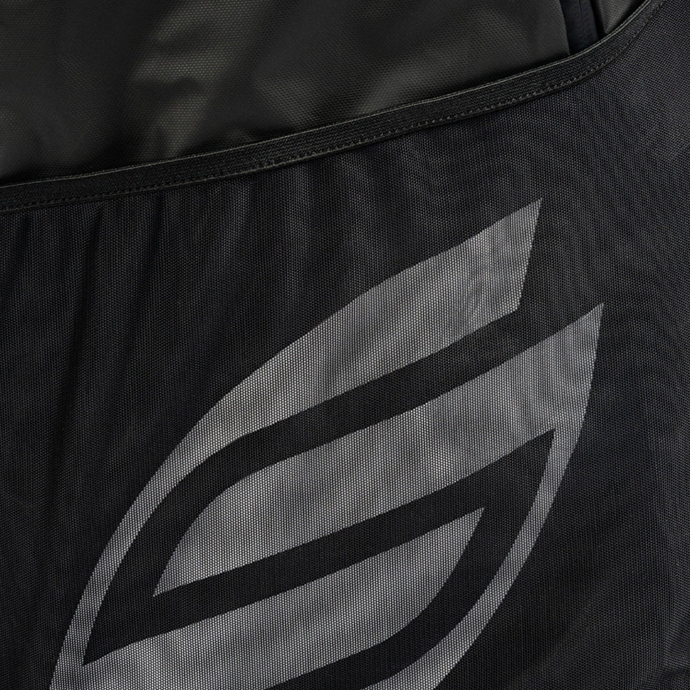 Selkirk Pro Line Tour Pickleball Backpack in black close up side mesh pocket view