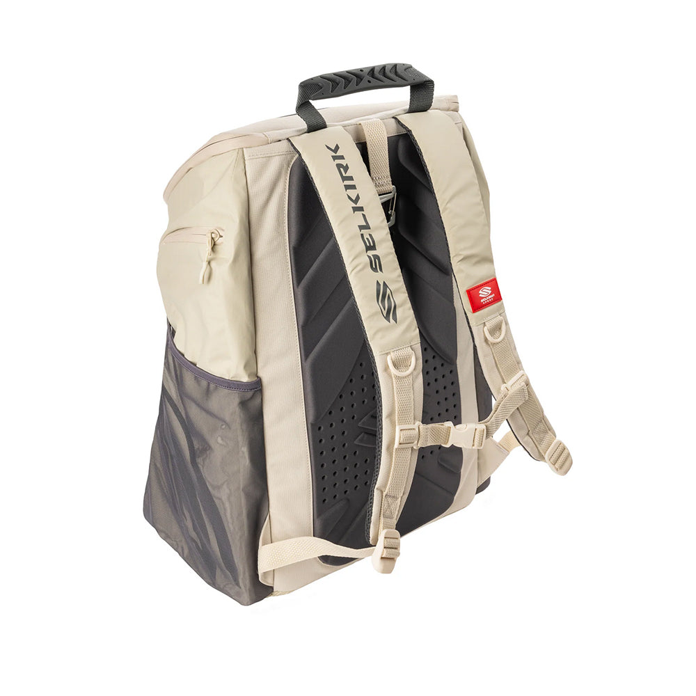 Selkirk Pro Line Tour Pickleball Backpack in white back view