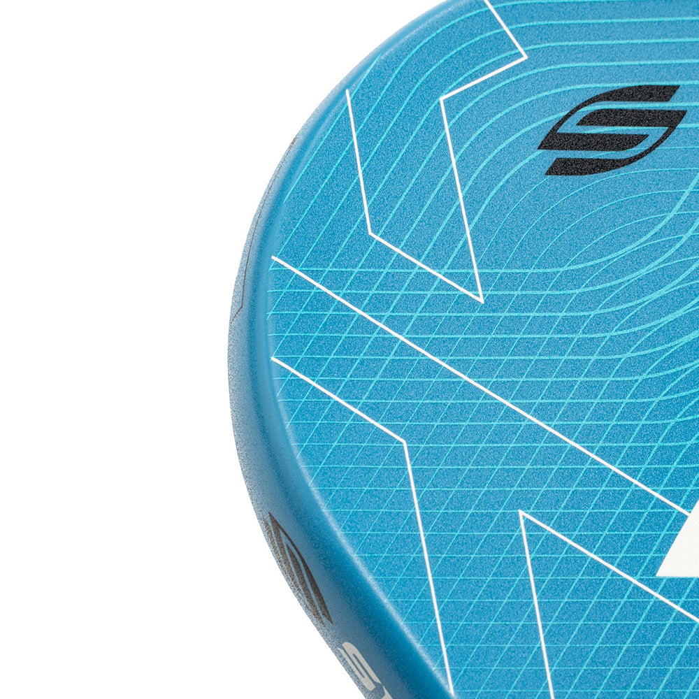 Selkirk Luxx Epic Pickleball Paddle in blue close up view