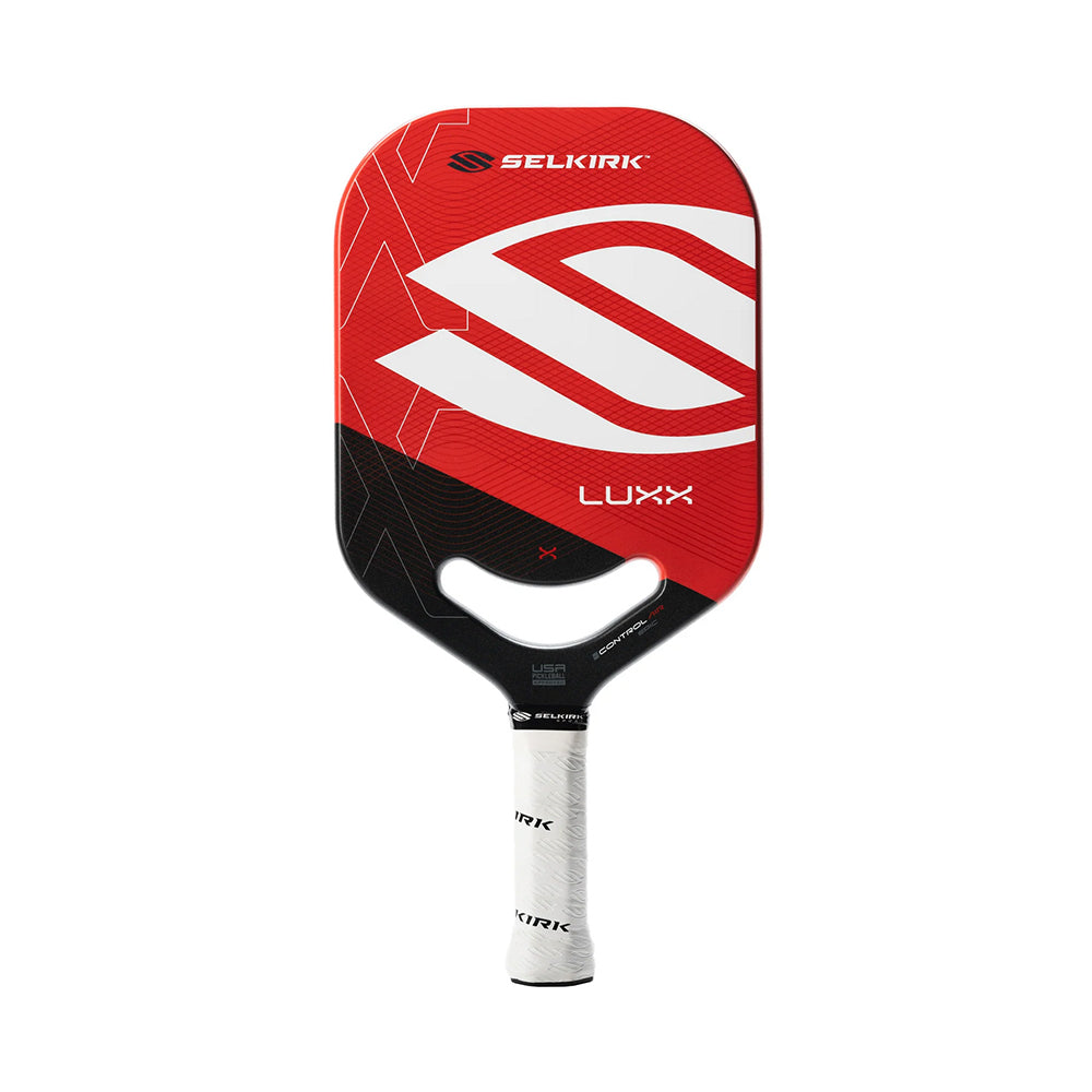 Selkirk Luxx Epic Pickleball Paddle in red front view 2