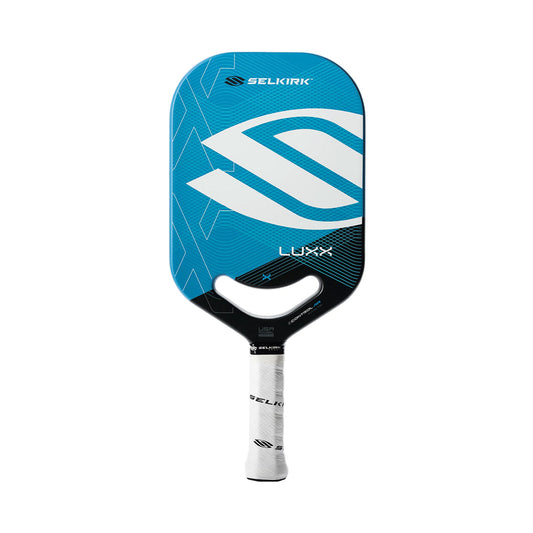 Selkirk LUXX Control Air Invikta Pickleball Paddle in blue front view