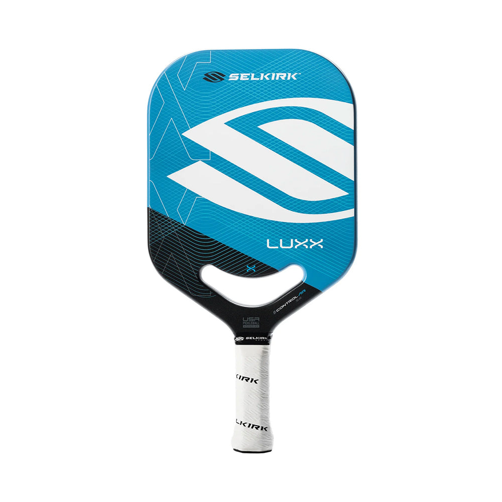 Selkirk LUXX S2 Control Air Pickleball Paddle in blue front view 2