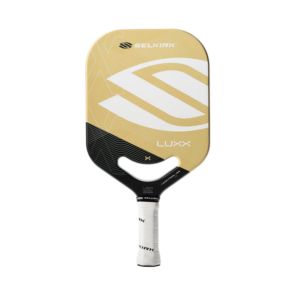 Selkirk LUXX S2 Control Air Pickleball Paddle in gold front view 2