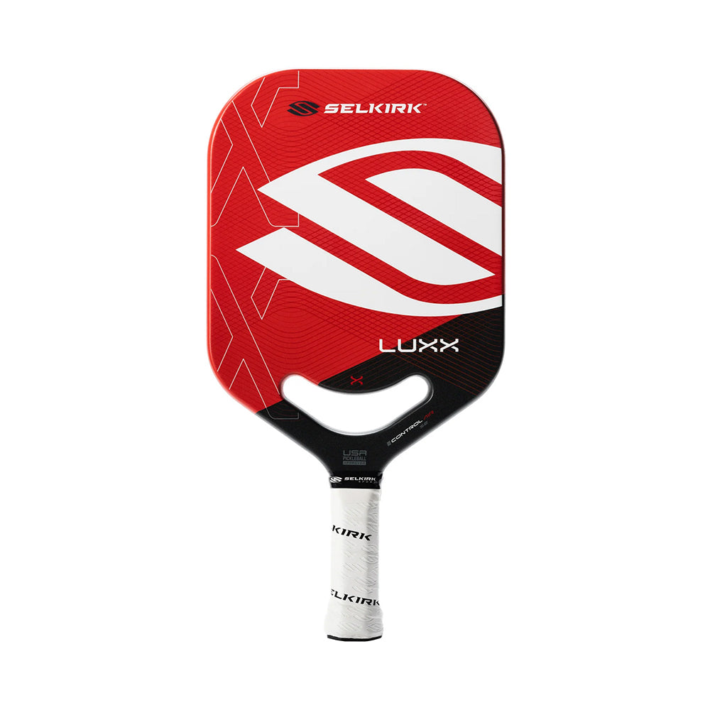 Selkirk LUXX S2 Control Air Pickleball Paddle in red front view