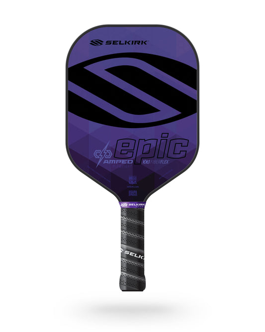 Selkirk AMPED Epic pickleball paddle in purple