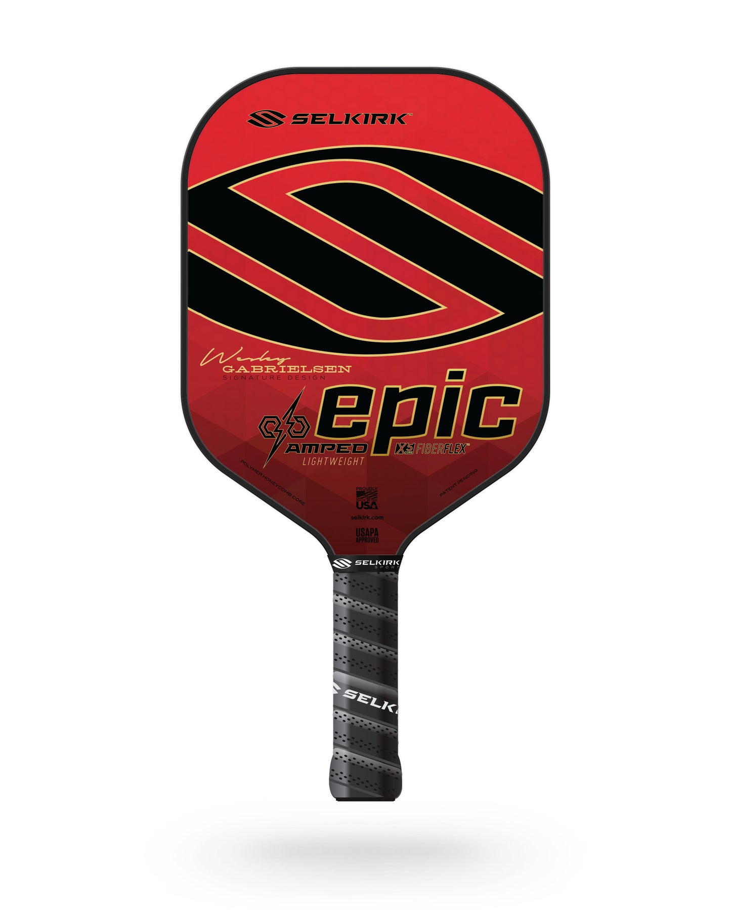 Selkirk AMPED Epic pickleball paddle in red