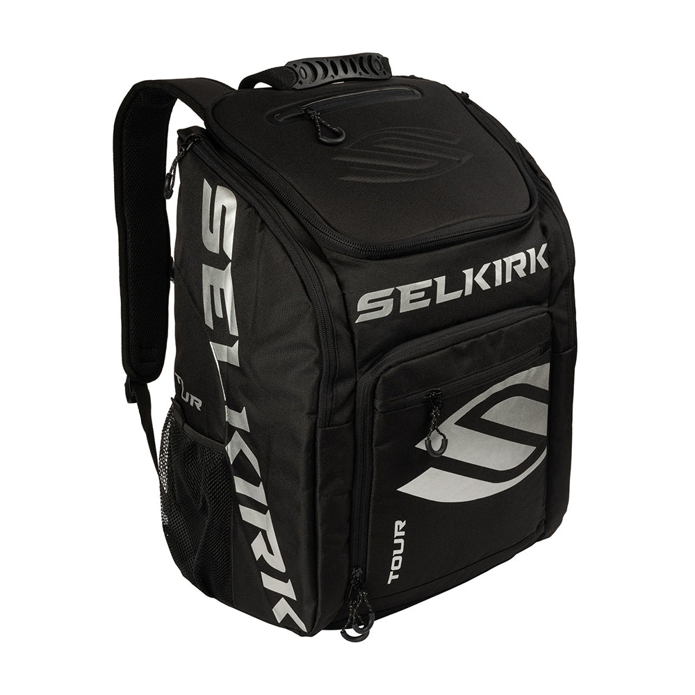Selkirk Core Line Tour Pickleball Backpack in black front view