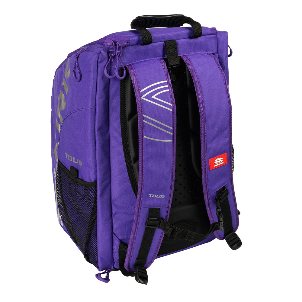 Selkirk Core Line Tour Pickleball Backpack in purple back view