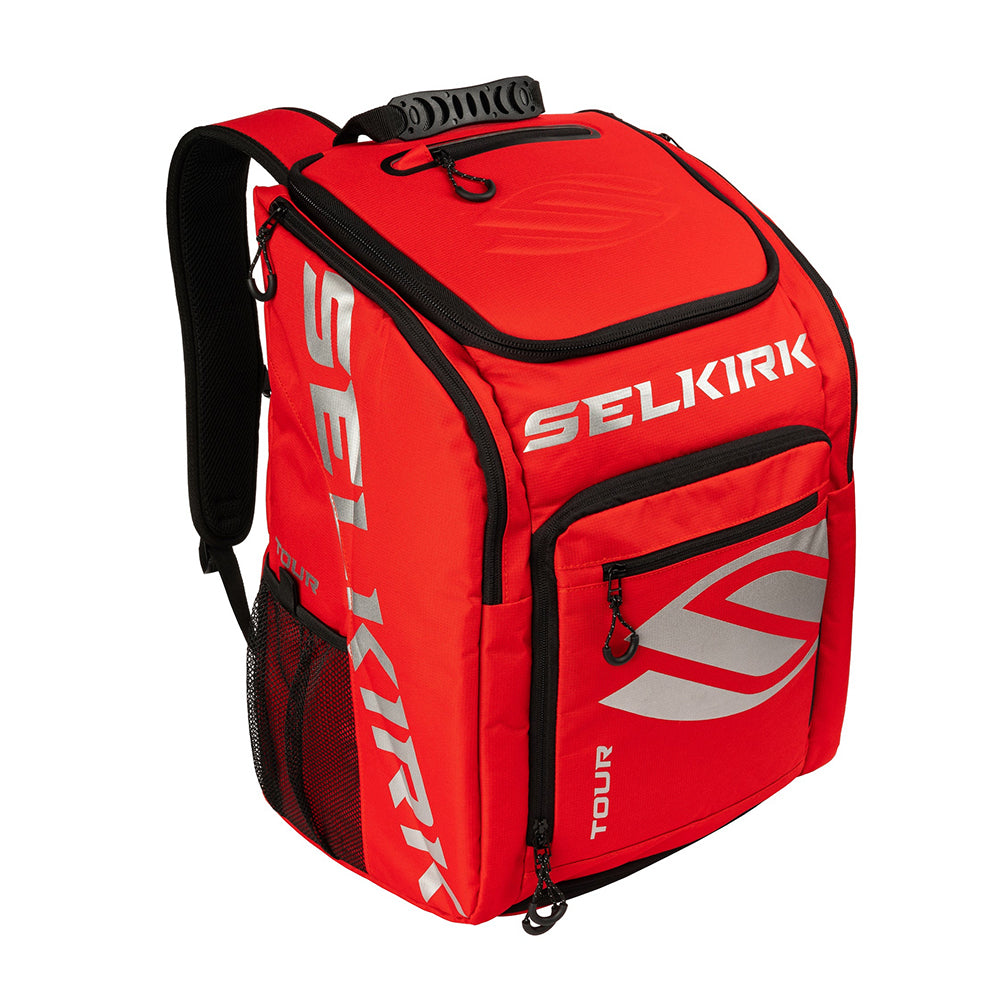 Selkirk Core Line Tour Pickleball Backpack in red front view