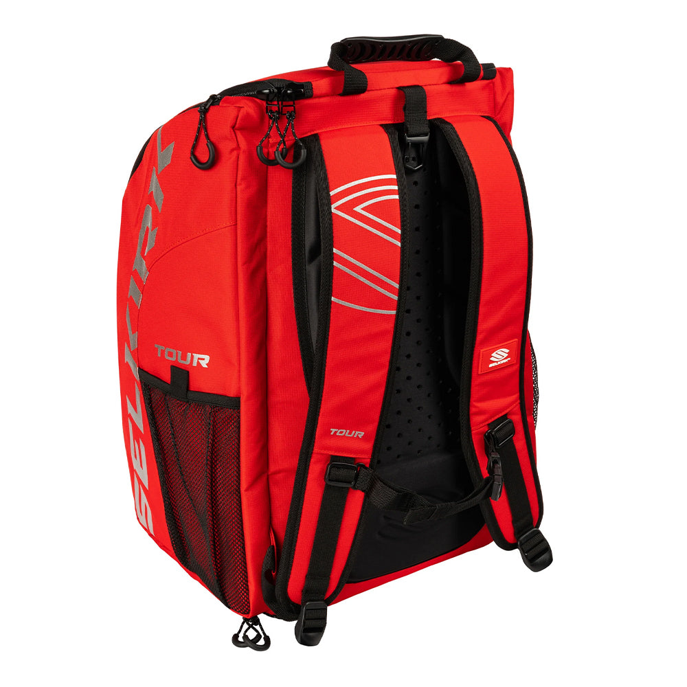 Selkirk Core Line Tour Pickleball Backpack in red back view