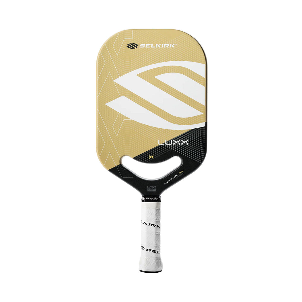 Selkirk LUXX Control Air Invikta Pickleball Paddle in gold front view