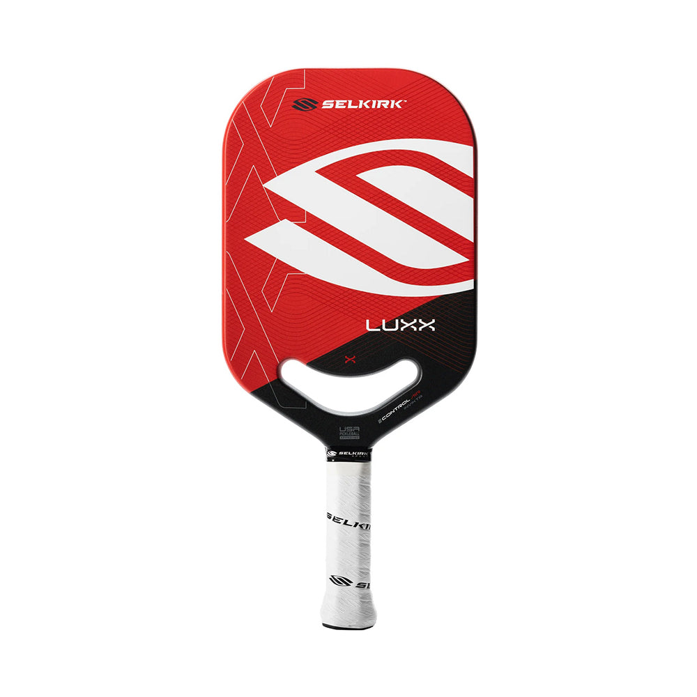 Selkirk LUXX Control Air Invikta Pickleball Paddle in red front view