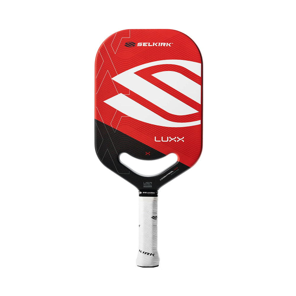Selkirk LUXX Control Air Invikta Pickleball Paddle in red front view 2