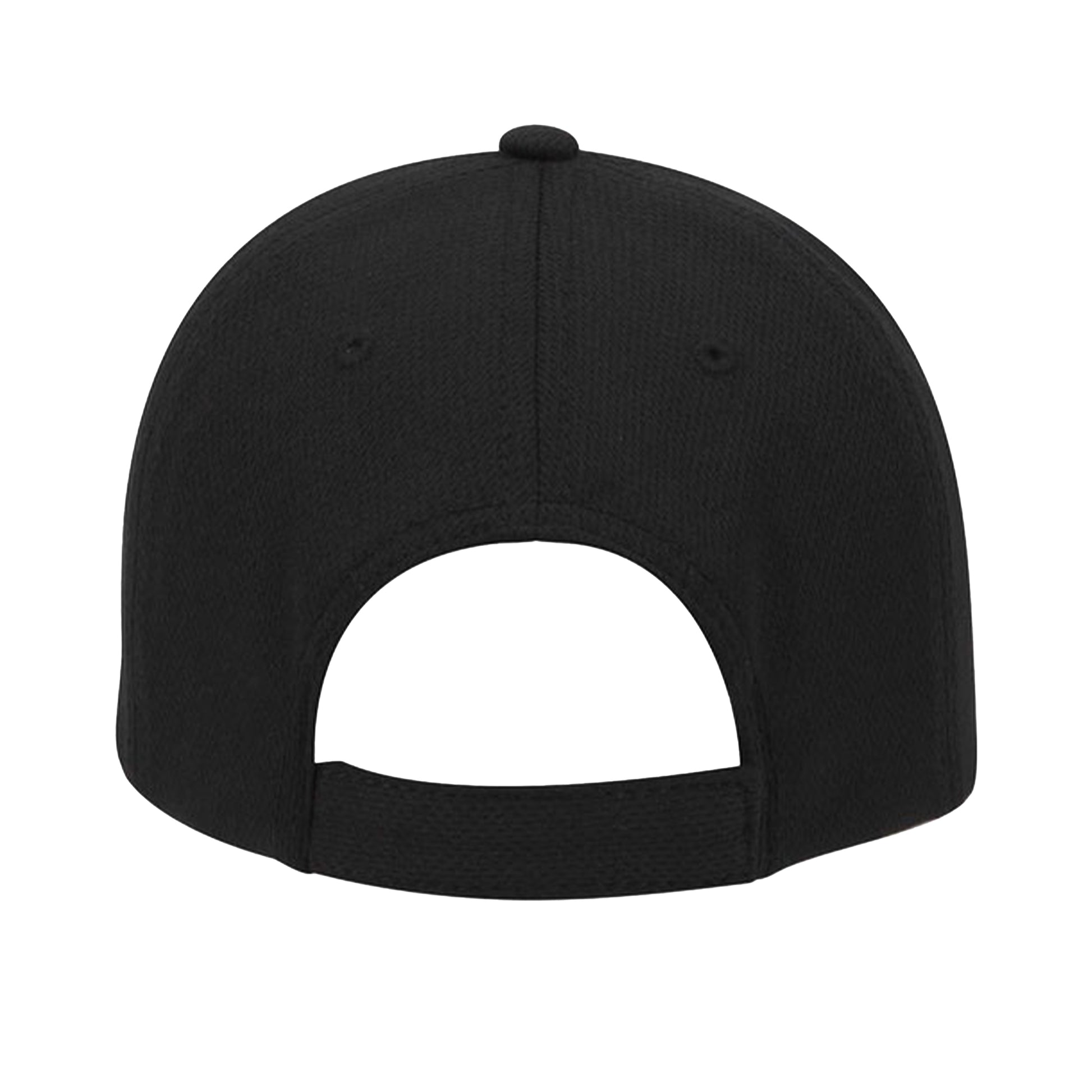 CP Parenteau 6 panel pickleball athletic performance hat in black back view