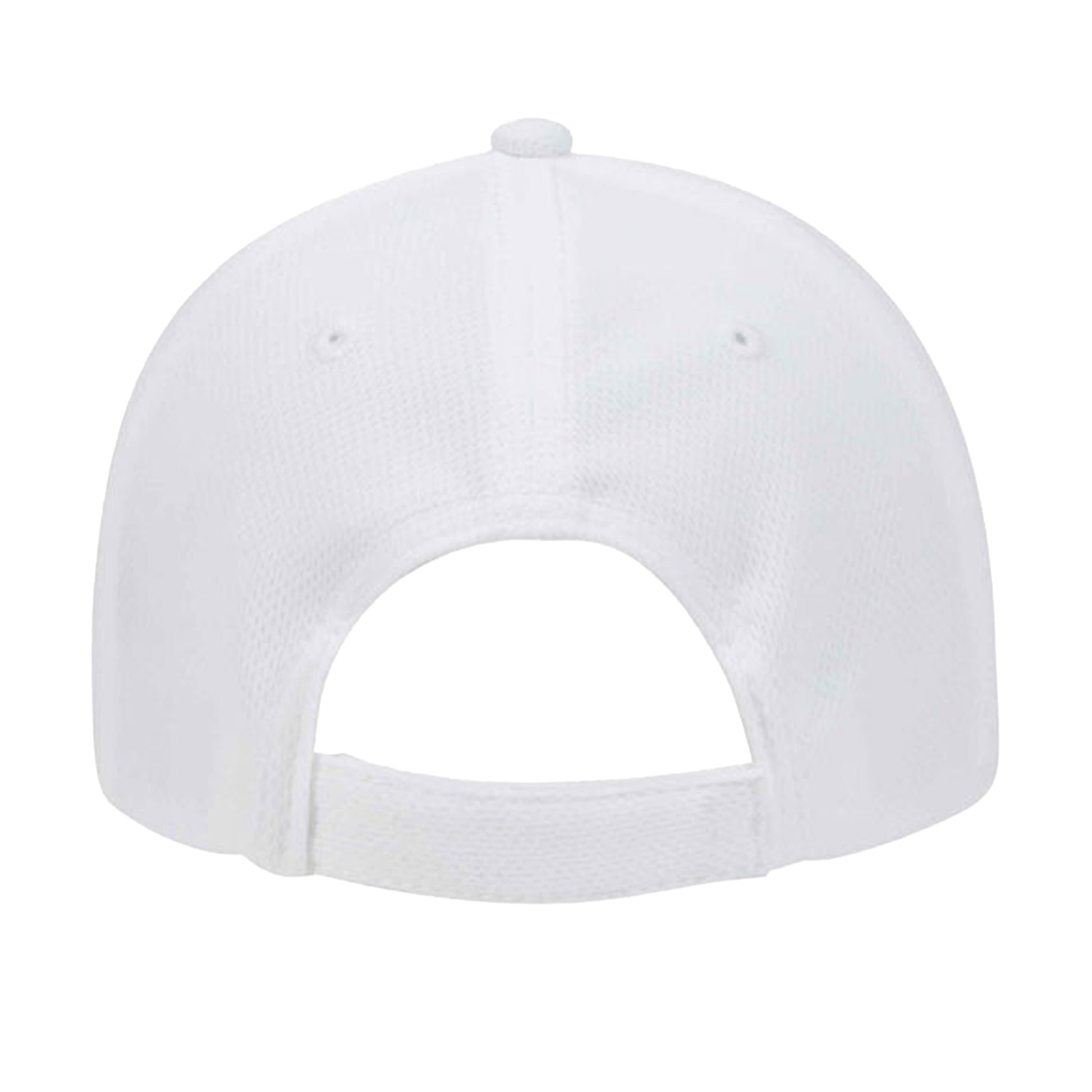 CP Parenteau 6 panel pickleball athletic performance hat in white back view
