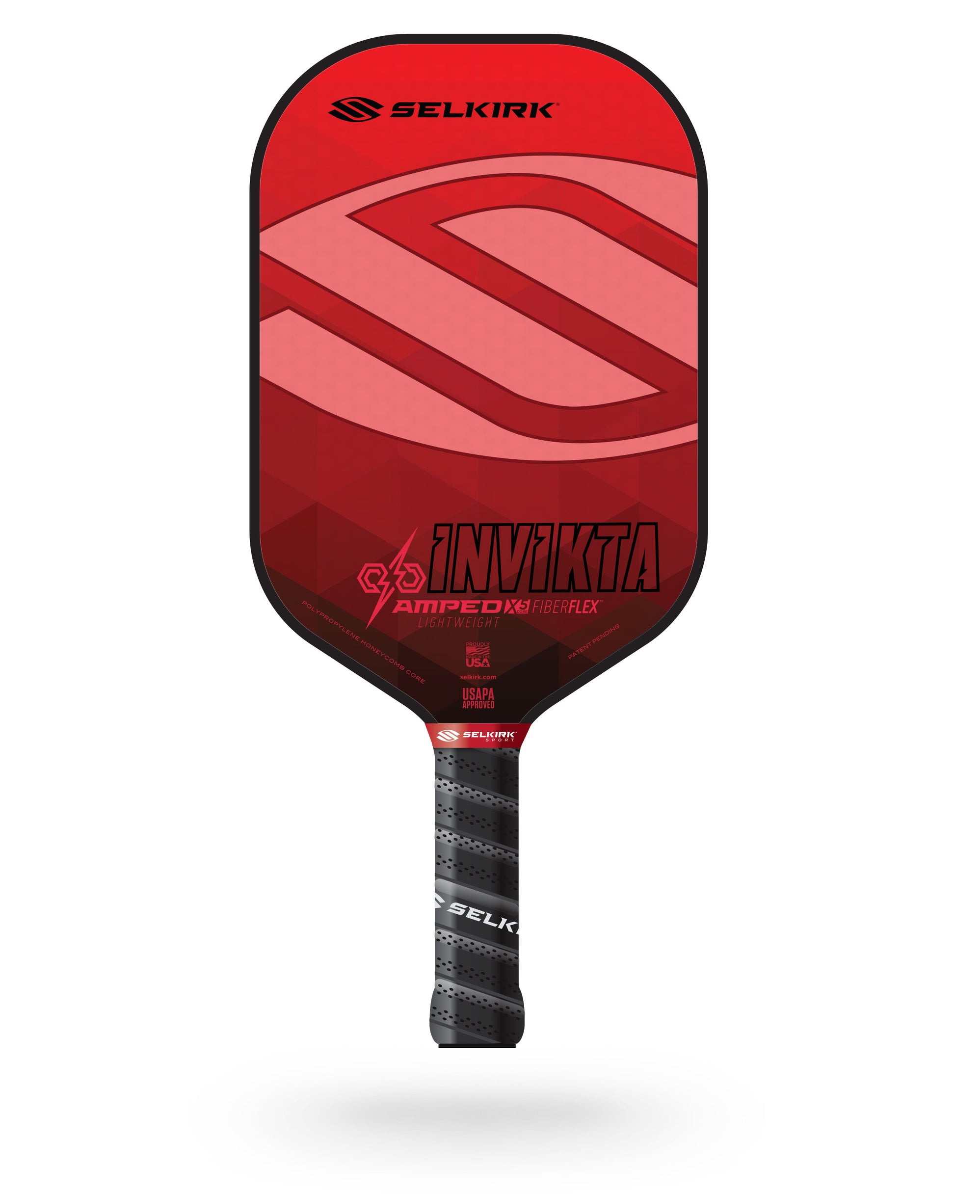 Selkirk Amped Invikta Pickleball Paddle in red and pink