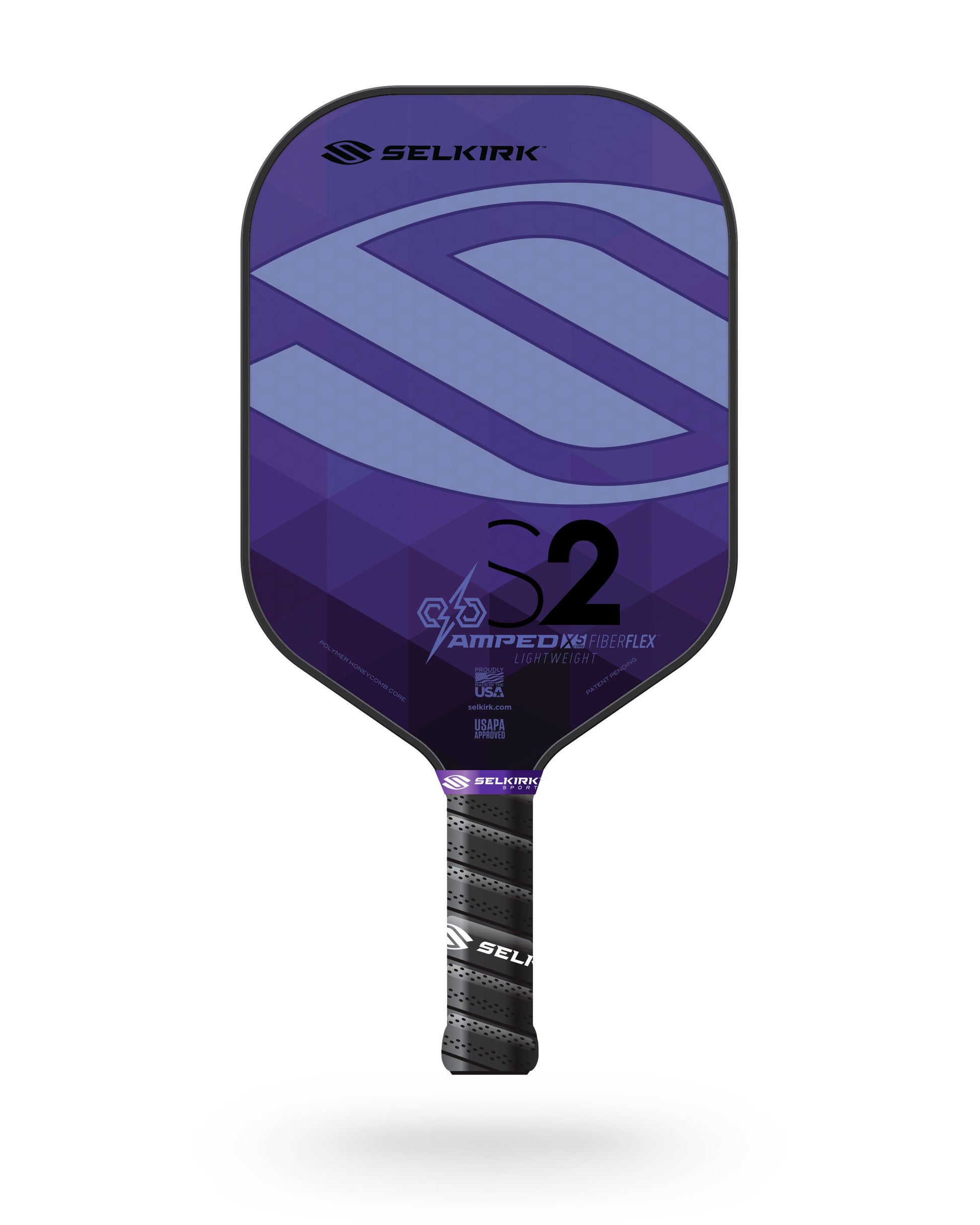 Selkirk AMPED S2 Pickleball Paddle in purple and light purple