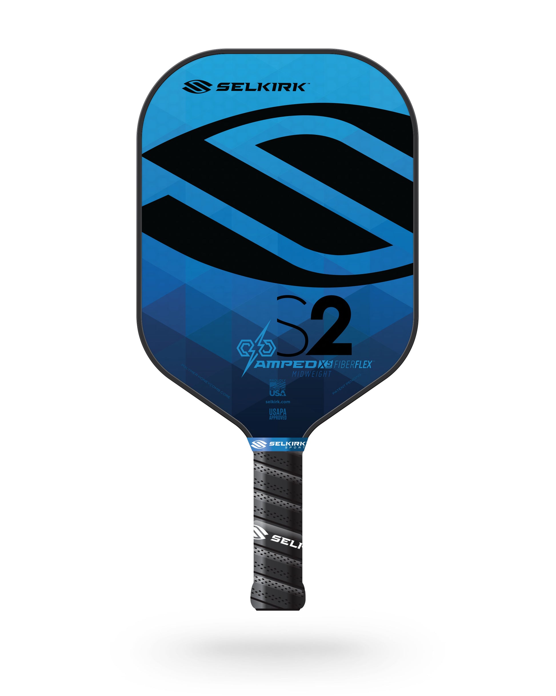 Selkirk AMPED S2 Pickleball Paddle in blue and black