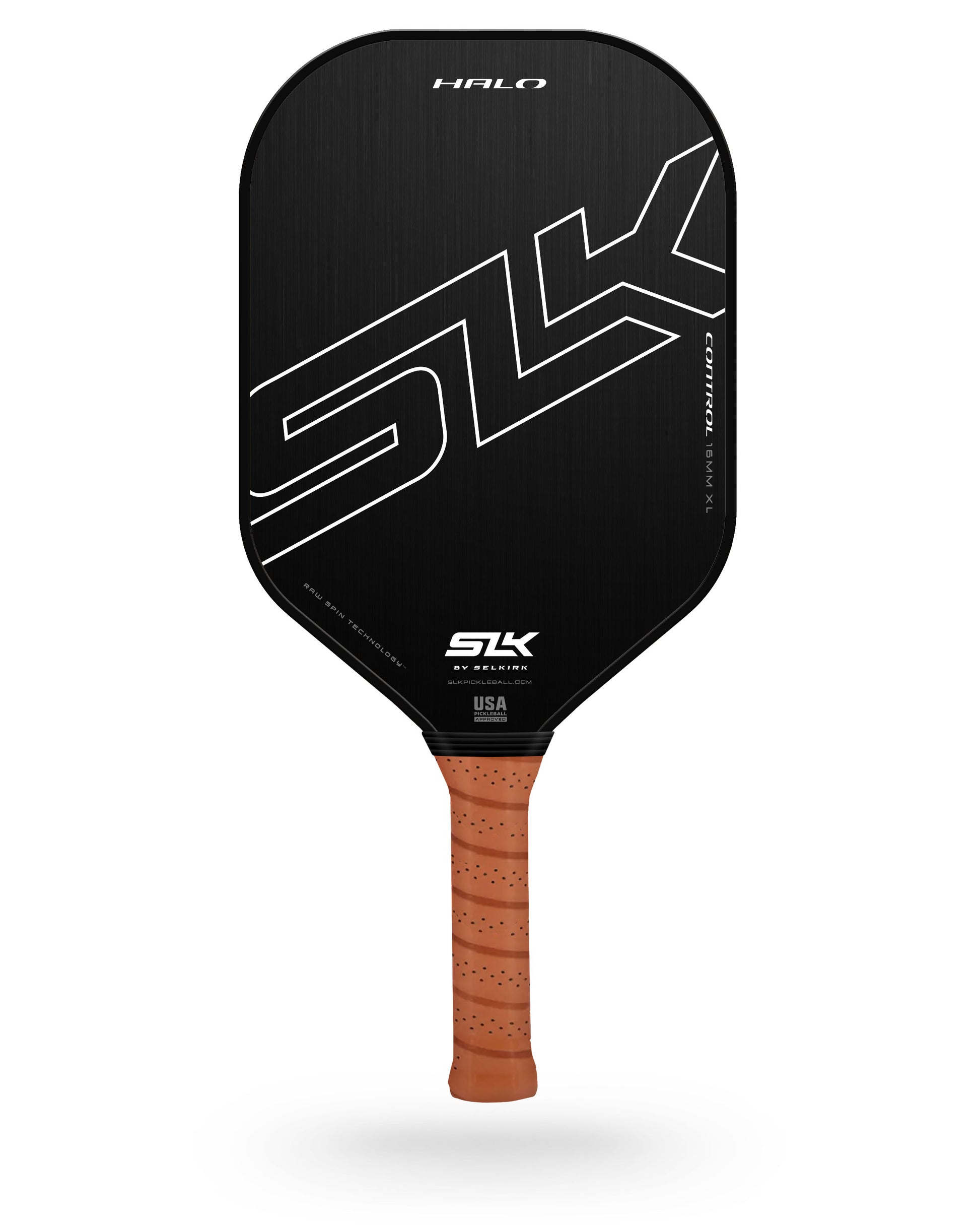 Selkirk SLK Halo Control XL Pickleball Paddle in black front view